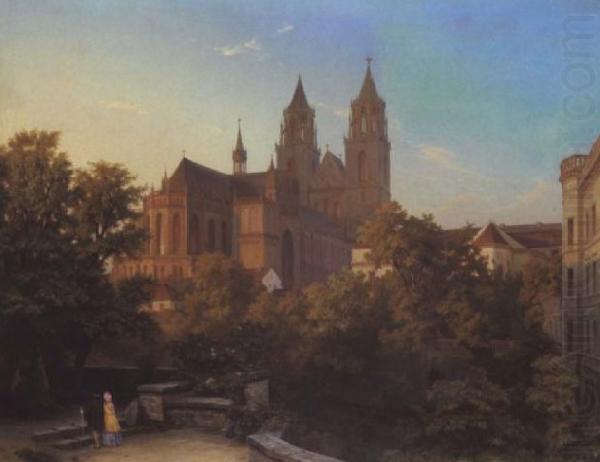 View of the Cathedral of Magdeburg, Hermann Gemmel